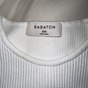 Aritzia High Neck Halter Babaton Sculpt Knit Top